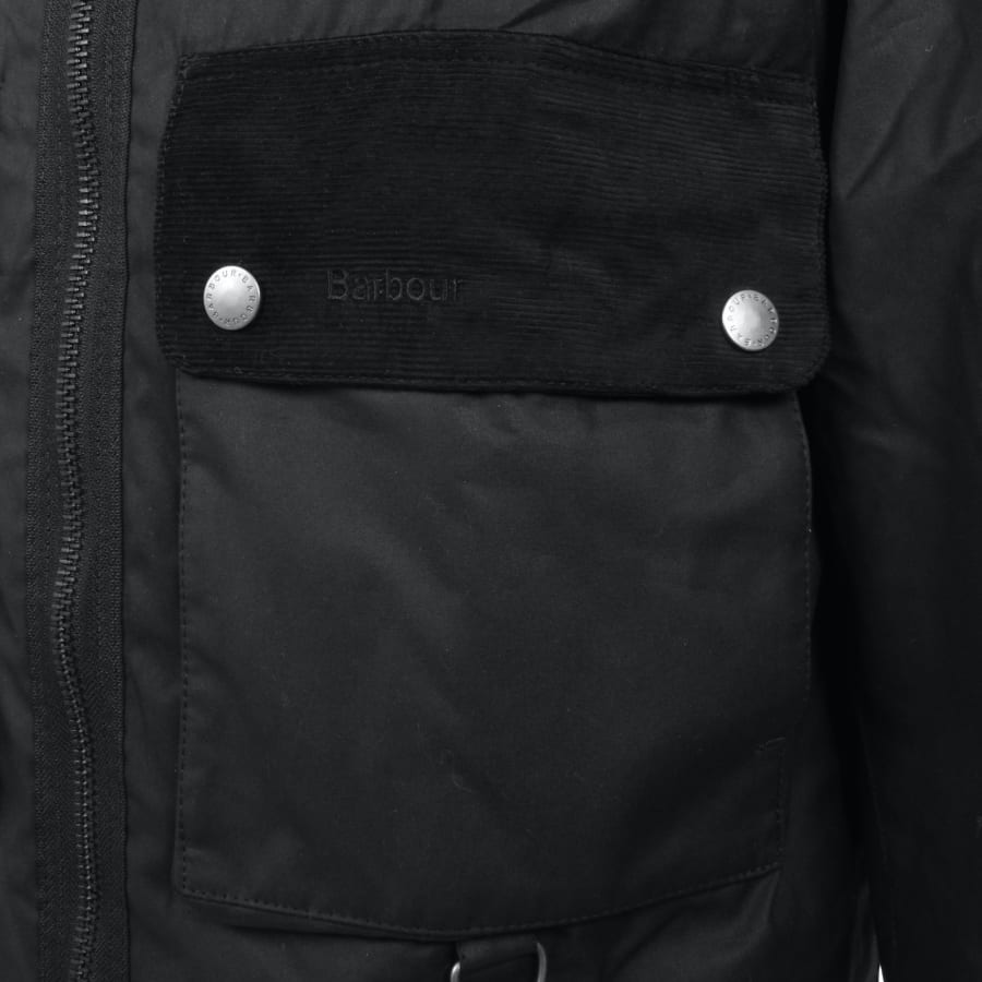 Barbour Spey Wax Jacket Black | Mainline Menswear United States
